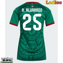 Mexico Roberto Alvarado #25 Replica Home Shirt Ladies World Cup 2026 Short Sleeve